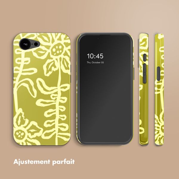 Selencia Coque arrière Vivid avec MagSafe Apple iPhone 17e / 16e - Chalky Bloom