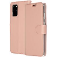Accezz Étui de télephone Wallet Samsung Galaxy S20 Plus - Rose Doré