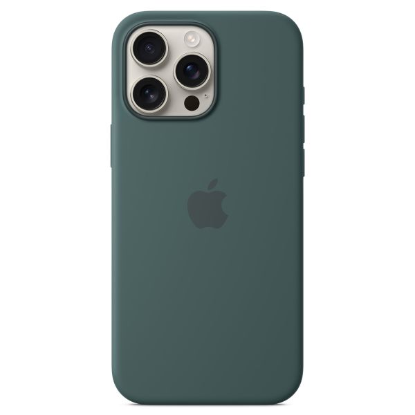 Apple Coque en silicone MagSafe Apple iPhone 16 Pro Max - Lake Green