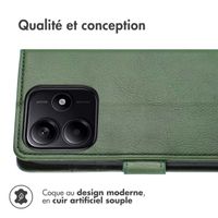 imoshion Étui de télephone portefeuille de luxe Xiaomi Redmi Note 14 (5G) - Vert