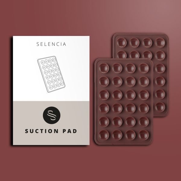 Selencia Pack de 2 Supports de téléphone à ventouse - Terracotta