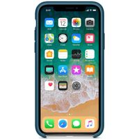 Apple Coque en silicone Apple iPhone X - Cosmos Blue