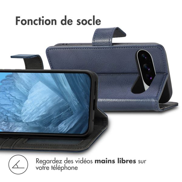 imoshion Étui de télephone portefeuille de luxe Google Pixel 10 Pro XL - Bleu foncé