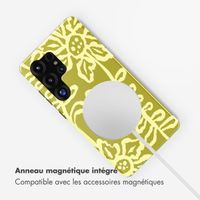 Selencia Coque arrière Vivid avec MagSafe Samsung Galaxy S25 Ultra - Chalky Bloom