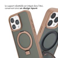 Accezz Coque Ring Stand avec MagSafe Apple iPhone 16 Pro Max - Marron