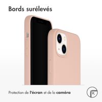 Accezz Coque Liquid Silicone Apple iPhone 14 Plus - Rose