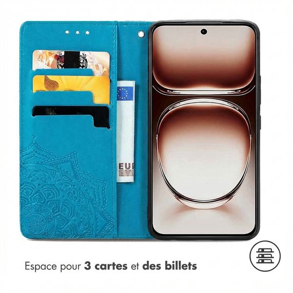 imoshion Etui de télephone Mandala Oppo Reno 12 - Turquoise