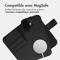 imoshion Étui portefeuille luxe 2-en-1 amovible Apple iPhone 17 - Noir