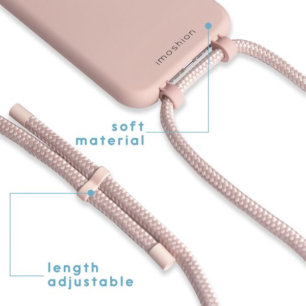 imoshion Coque de couleur avec cordon amovible Apple iPhone 12 (Pro) - Rose