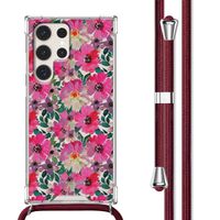 imoshion Coque Design avec cordon Samsung Galaxy S23 Ultra - Flower Water