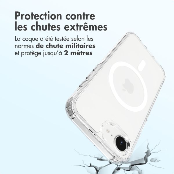 Accezz Coque arrière Xtreme Impact avec MagSafe Apple iPhone 17e / 16e - Transparent