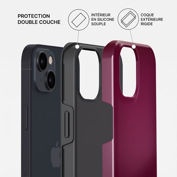 Burga Coque Tough MagSafe Apple iPhone 13 - Dark Cherry