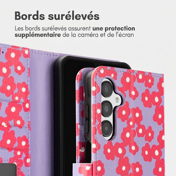 imoshion Étui de télephone portefeuille Design Samsung Galaxy A16 - Dusty Rose Blossoms