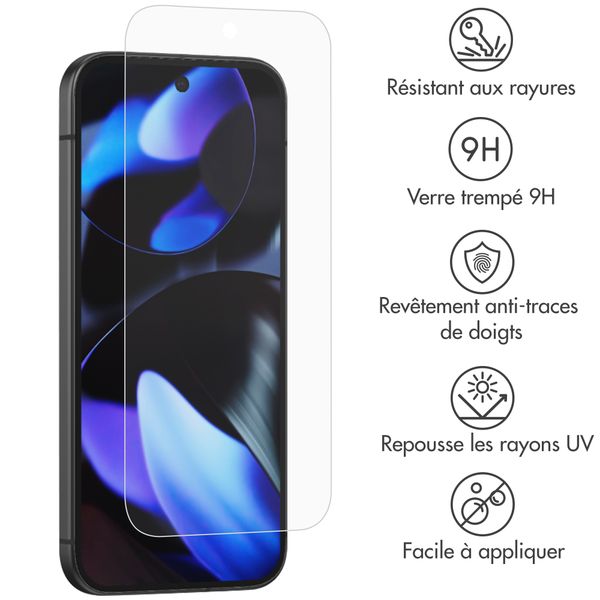 Accezz Protection d'écran en verre trempé Google Pixel 10 / 10 Pro / 9 / 9 Pro