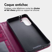 imoshion Étui de télephone portefeuille Design Samsung Galaxy A57 (5G) - Crush Check Coral Dust