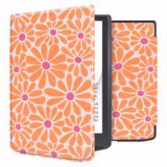 imoshion Étui á rabat Pocketbook InkPad Color 3 / InkPad 4 - Orange Flowers Connect