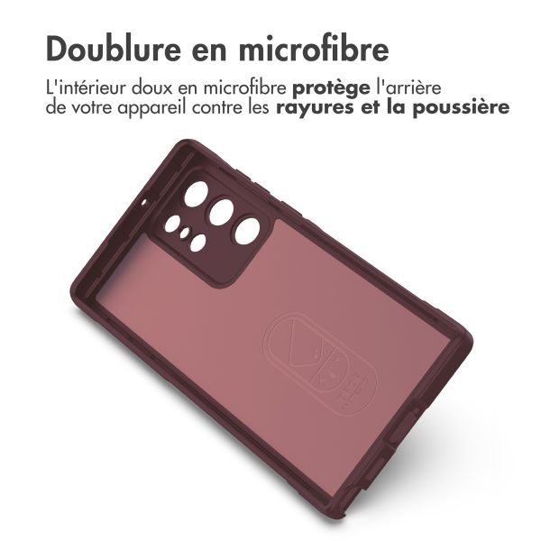 imoshion EasyGrip Backcover Samsung Galaxy S22 Ultra - Aubergine