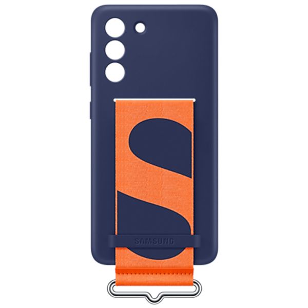 Samsung Original Coque en silicone Ring Samsung Galaxy S21 FE - Bleu foncé