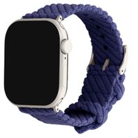 imoshion Bracelet en velours côtelé Apple Watch | 38/40/41/42 mm - Bleu foncé