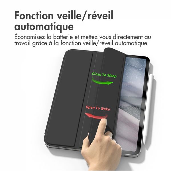 imoshion Magnetic etui de téléphone portefeuille Apple iPad Air 11 pouces (2026) M4 / (2025) M3 / (2024) M2 / Air 5 (2022) / Air 4 (2020) - Noir
