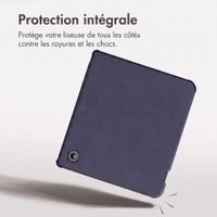 imoshion Étui de liseuse portefeuille Pliable Kobo Libra Colour - Bleu foncé