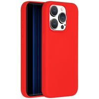 Accezz Coque Liquid Silicone avec MagSafe Apple iPhone 15 Pro - Rouge