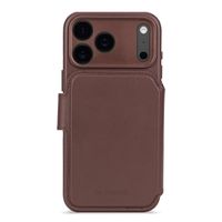Decoded Portefeuille détachable 2 en 1 en cuir MagSafe Apple iPhone 17 Pro - Chocolate Brown