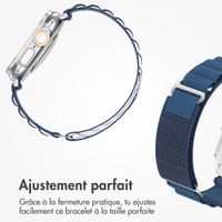 Accezz Bracelet en nylon Alpine Apple Watch | 44/45/46/49 mm - Dark Blue