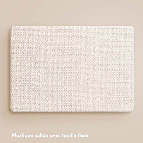 Selencia Coque tissée Apple MacBook Air 13 pouces (2018-2020) - Beige