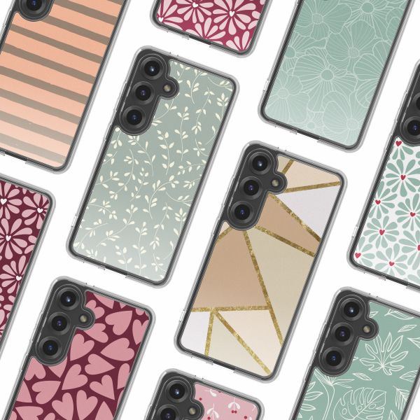 imoshion Coque Design Samsung Galaxy S25 - Smoke Green Flowers