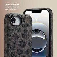 Selencia Coque Sabi imprimé panthère avec MagSafe Apple iPhone 17e / 16e - Midnight Black