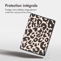 imoshion Coque tablette Design Trifold Apple iPad 9 (2021) 10.2 pouces / iPad 8 (2020) 10.2 pouces / iPad 7 (2019) 10.2 pouces - Leopard