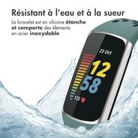 imoshion Bracelet sport en silicone avec boucle Fitbit Charge 5 / 6 - Vert