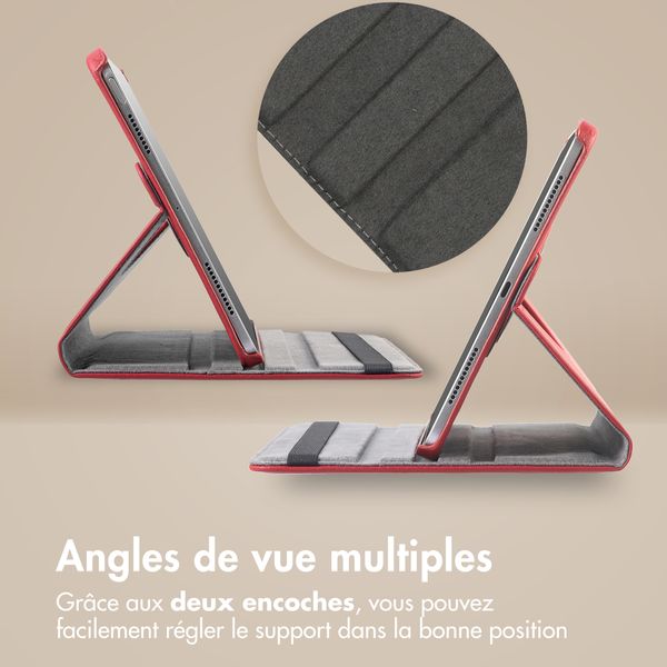 imoshion Coque tablette rotatif à 360° Samsung Galaxy Tab A11 Plus - Rouge