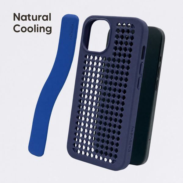 Callbuddy Coque avec strap Apple iPhone 17e / 16e / 15 / 14 / 13 - Deep Marine