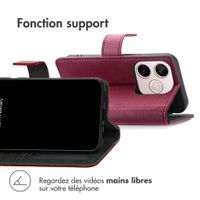 imoshion Étui de télephone portefeuille de luxe Honor 600 Lite - Bordeaux