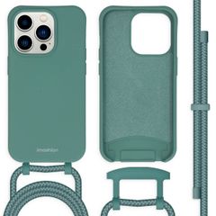 imoshion Coque de couleur avec cordon amovible Apple iPhone 14 Pro - Vert foncé