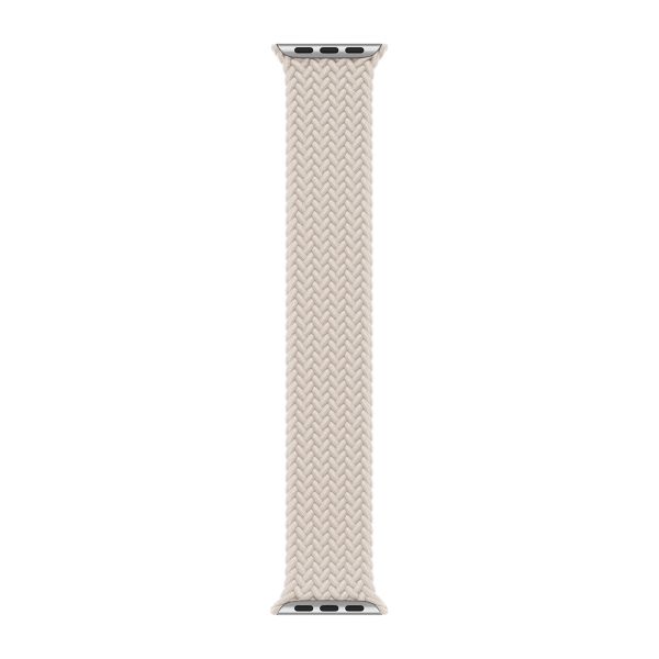 Apple Bracelet Solo tressé Apple Watch | 44/45/46/49 mm - Taille 8 - Starlight
