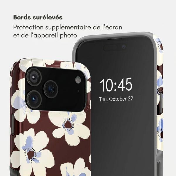 Selencia Coque arrière Vivid Apple iPhone 18 Pro Max / 17 Pro Max - Choco Flower Pop