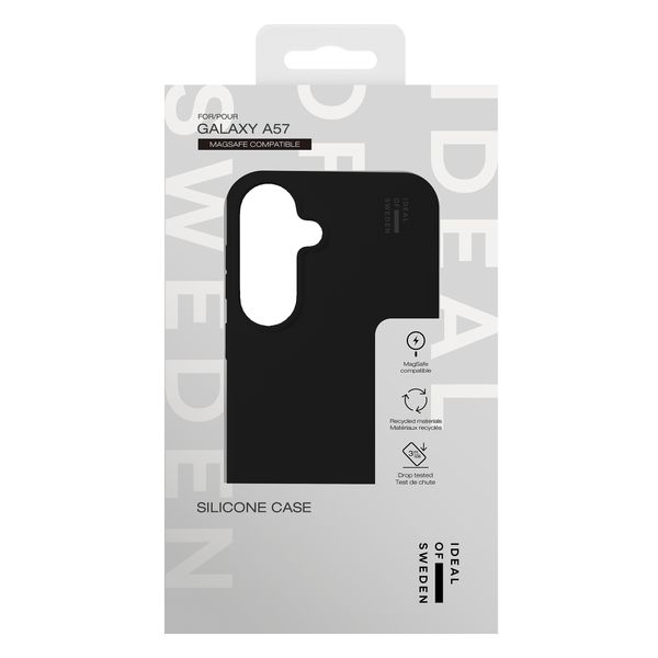 iDeal of Sweden Coque en silicone avec MagSafe Samsung Galaxy A57 (5G) - Black