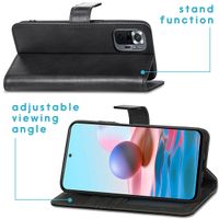 imoshion Étui de télephone portefeuille de luxe Xiaomi Redmi Note 10 Pro - Noir
