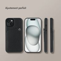 Selencia Coque Riva avec porte-cartes Apple iPhone 15 - Noir