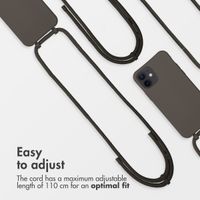 imoshion Coque arrière Color avec cordon amovible et MagSafe Apple iPhone 12 (Pro) - Black Coffee