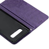 Etui de télephone portefeuille Mandala Samsung Galaxy S10 Plus - Violet
