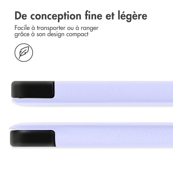 imoshion Coque tablette Trifold Apple iPad 9 (2021) 10.2 pouces / iPad 8 (2020) 10.2 pouces / iPad 7 (2019) 10.2 pouces - Lila