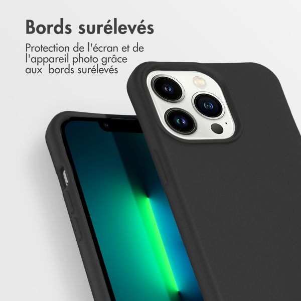 imoshion Coque de couleur avec cordon amovible Apple iPhone 13 Pro - Noir