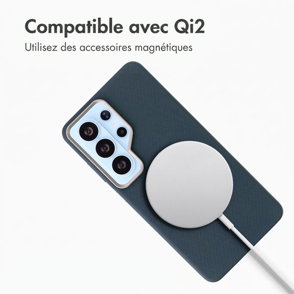 Accezz Coque arrière Mesh avec MagSafe Samsung Galaxy S26 Ultra - Bleu foncé