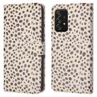 imoshion Étui de télephone portefeuille Design Samsung Galaxy A52(s) (5G/4G) - Black And White Dots