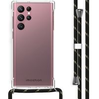 imoshion Coque arrière transparente avec cordon Samsung Galaxy S22 Ultra - Noir & Doré