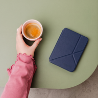 imoshion Étui de liseuse portefeuille Pliable Kobo Libra Colour - Bleu foncé